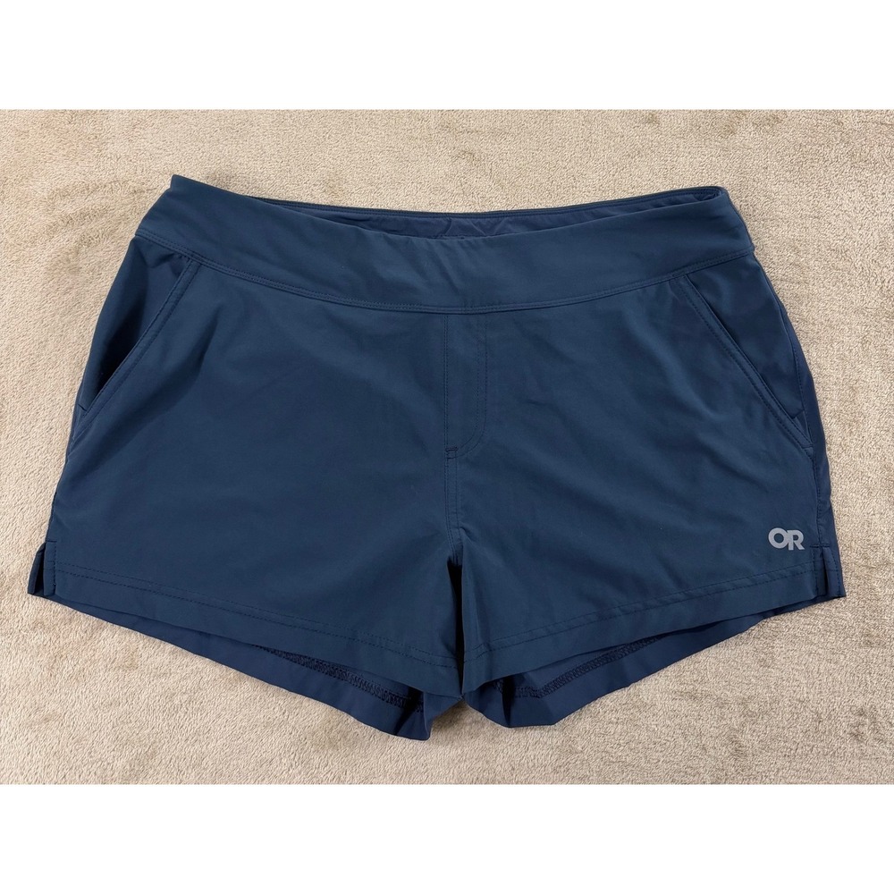 Outdoor Research swift Lite‎ hybrid short Women's L Navy blue 3.5" athletic EUC